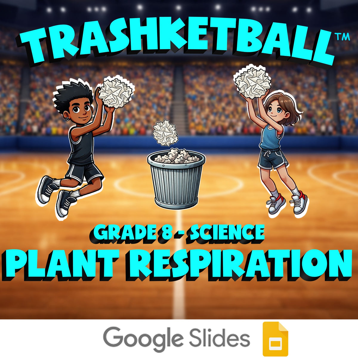 Plant Respiration TRASHKETBALL Science Game - No Prep Grade 8 Review Activity