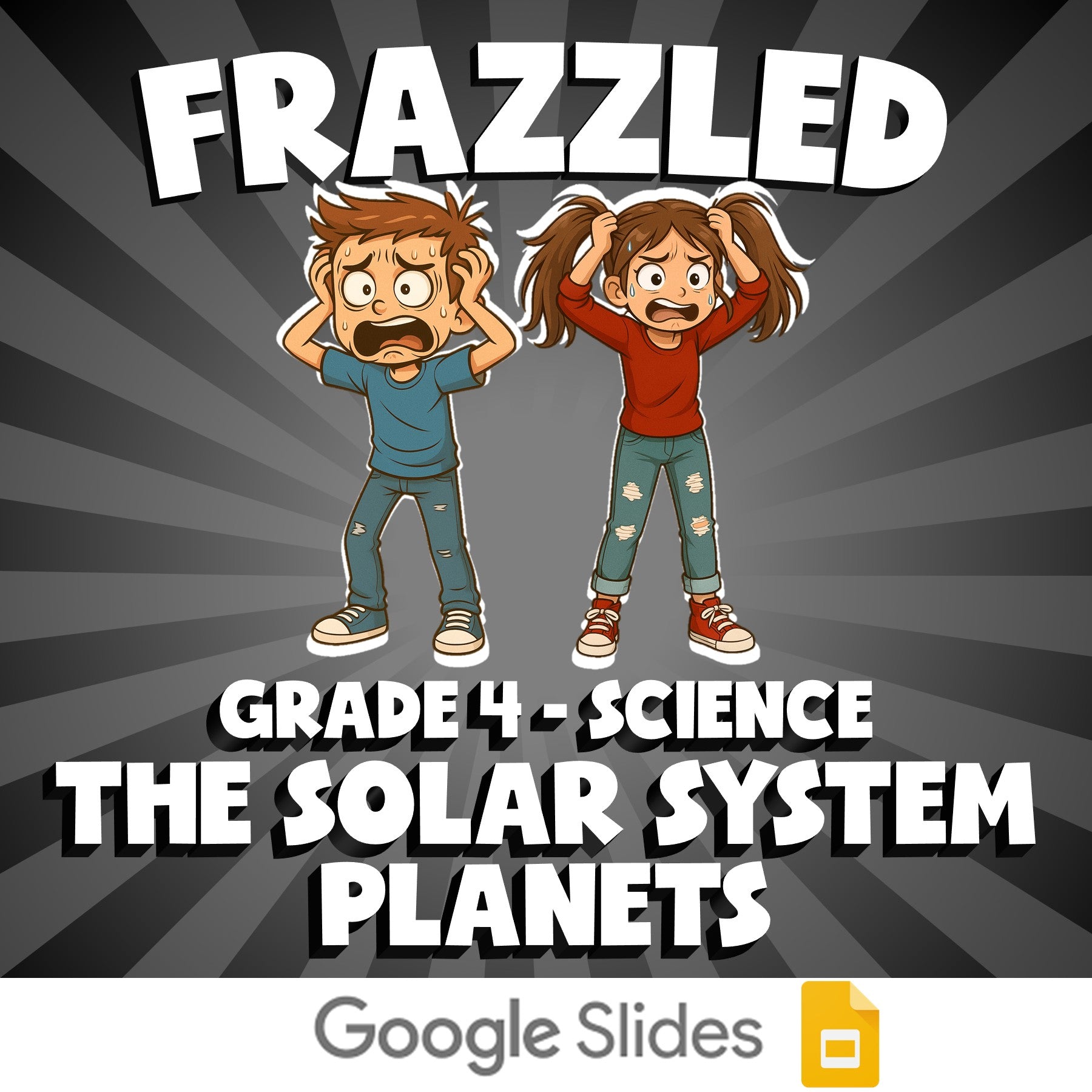 The Solar System Planets FRAZZLED Science Game - No Prep Grade 4 Review Activity