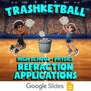 Refraction Applications TRASHKETBALL Science Game - No Prep Physics Review