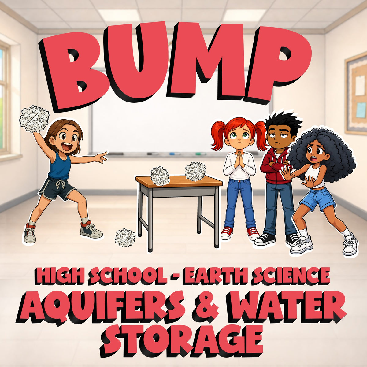 Aquifers & Water Storage BUMP Game - No Prep Earth Science Review Activity