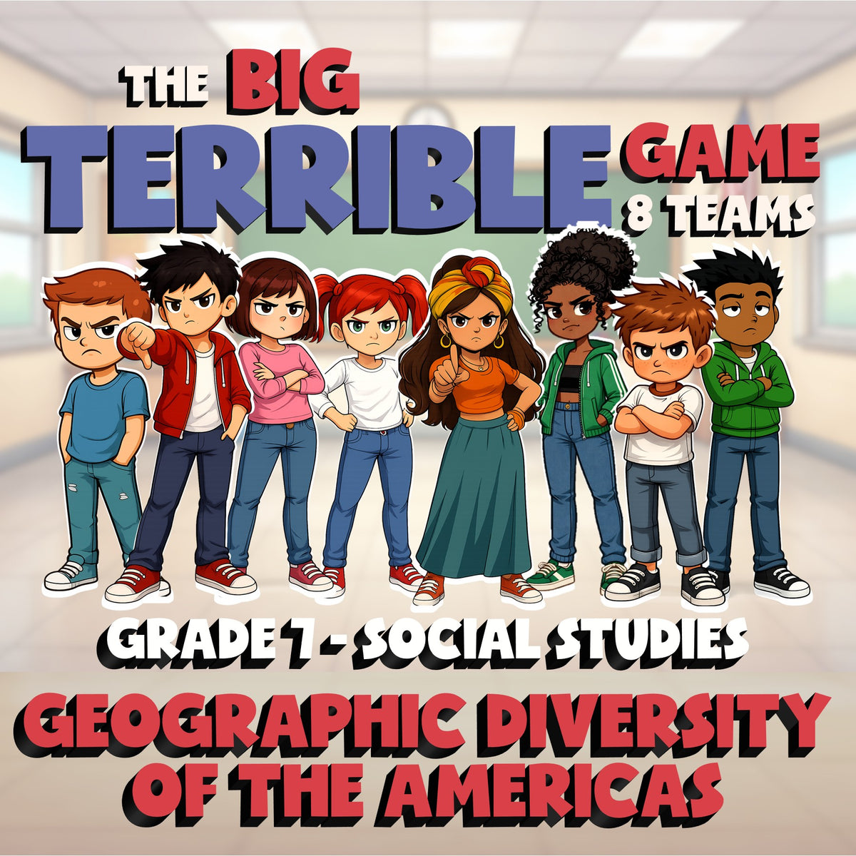 Geographic Diversity of the Americas BIG TERRIBLE GAME - Grade 7 Socials Review