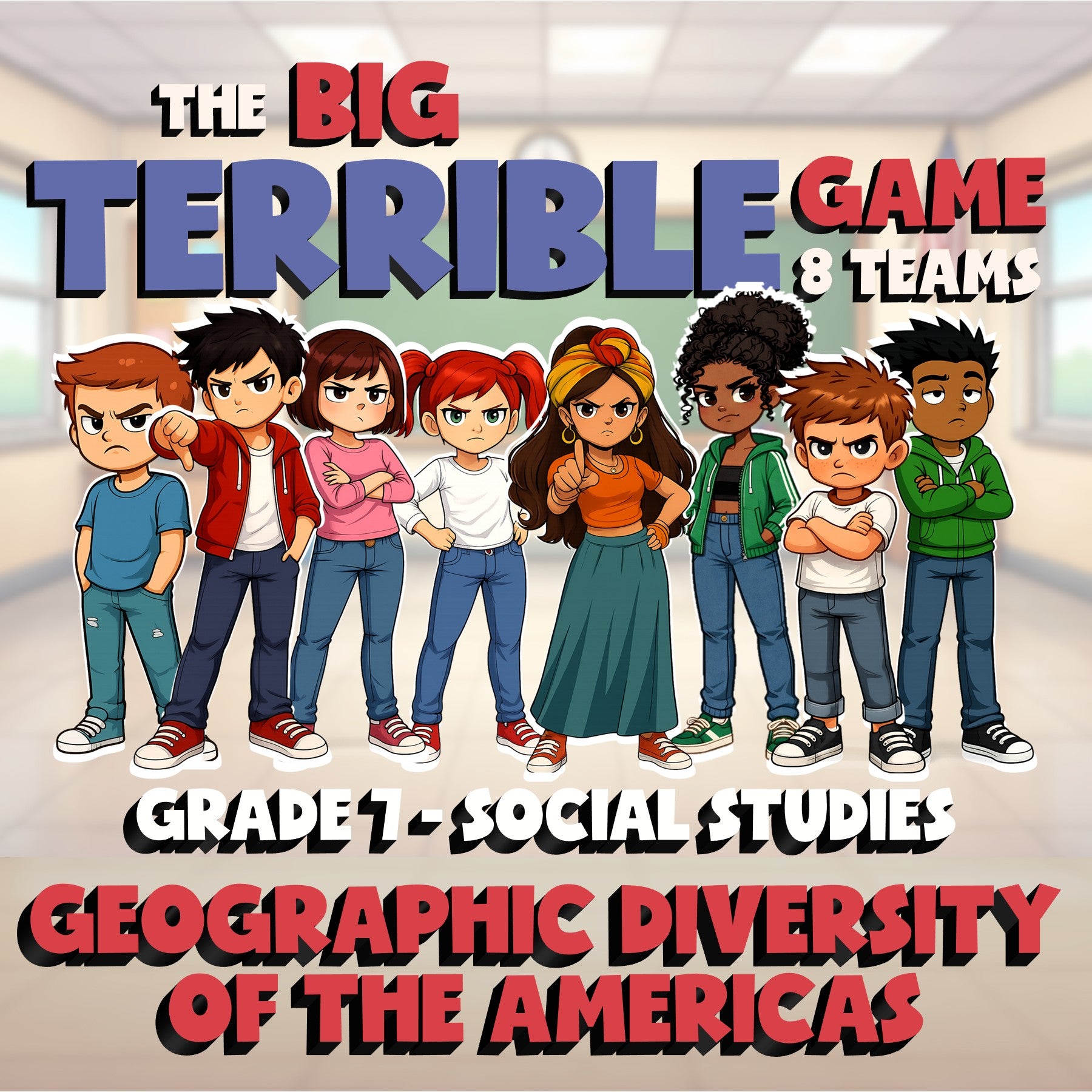 Geographic Diversity of the Americas BIG TERRIBLE GAME - Grade 7 Socials Review