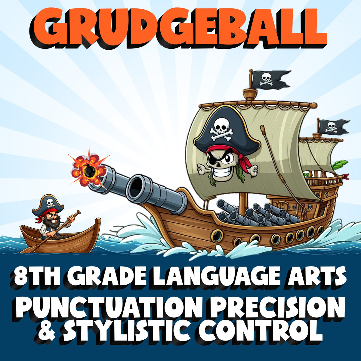 Punctuation Precision & Stylistic Control GRUDGEBALL ELA Game - No Prep Grade 8