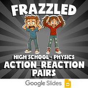 Action–Reaction Pairs FRAZZLED Science Game - No Prep Physics Review Activity