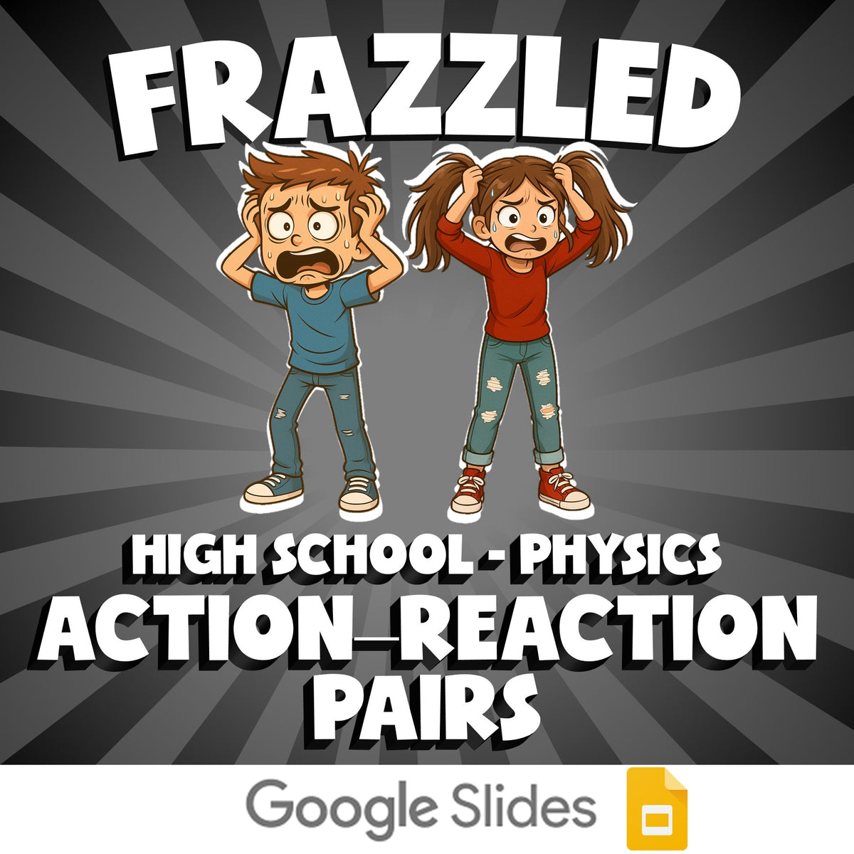 Action–Reaction Pairs FRAZZLED Science Game - No Prep Physics Review Activity