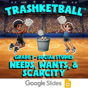 Needs, Wants, & Scarcity TRASHKETBALL Socials Game - No Prep Grade 3 Review