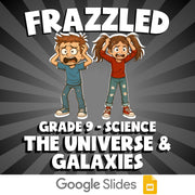 The Universe & Galaxies FRAZZLED Science Game - No Prep Grade 9 Review Activity
