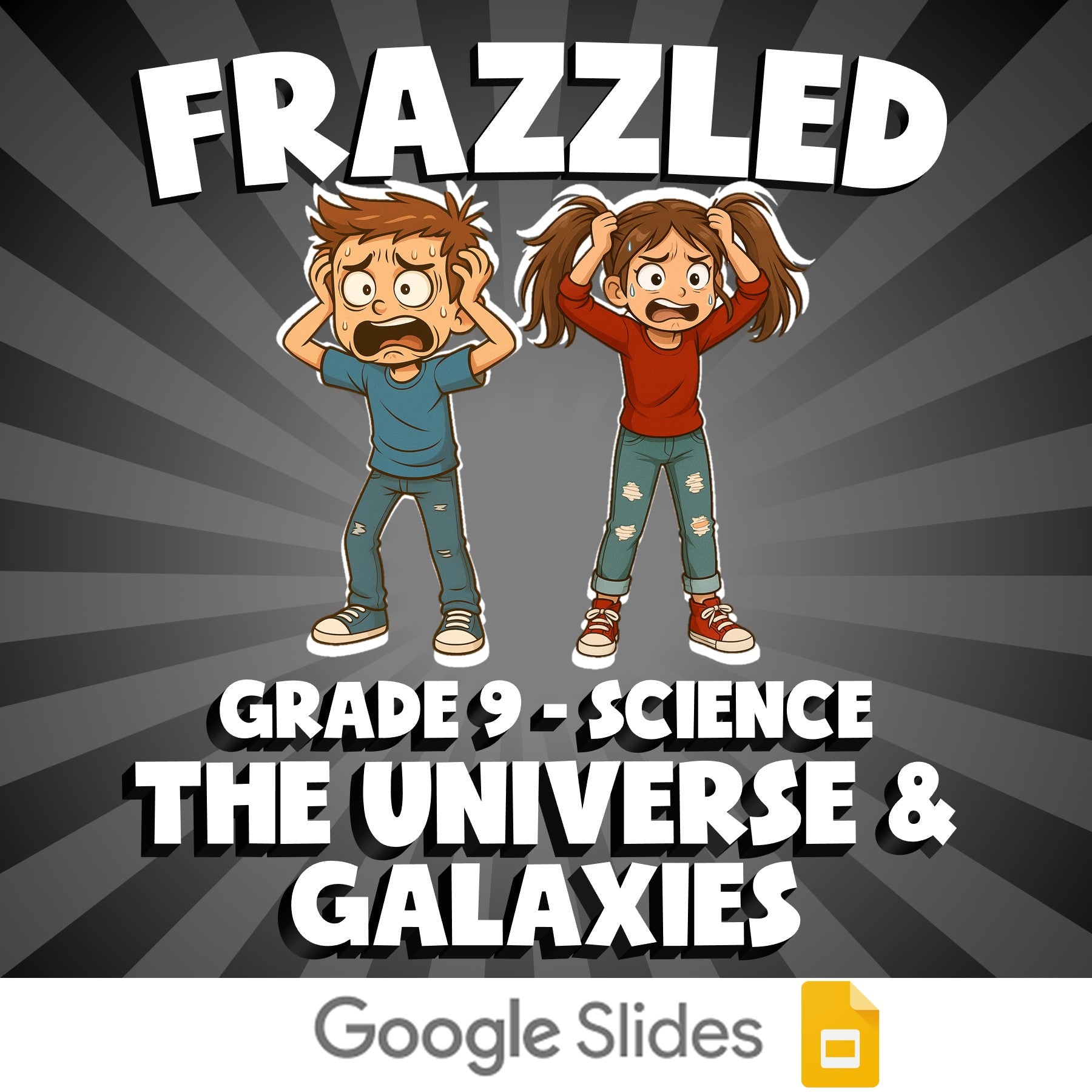 The Universe & Galaxies FRAZZLED Science Game - No Prep Grade 9 Review Activity