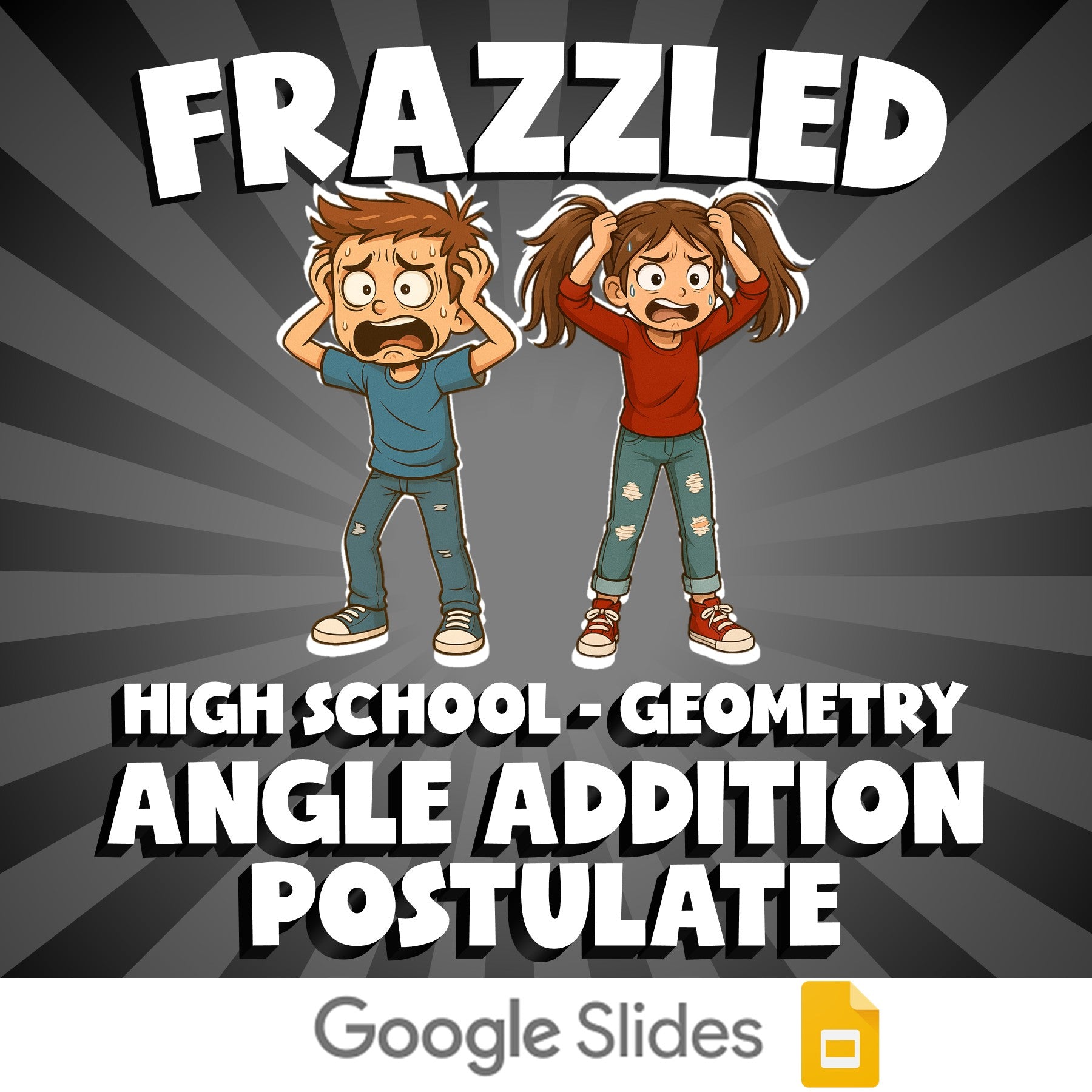 Angle Addition Postulate FRAZZLED Math Game - No Prep Geometry Review Activity