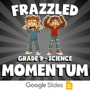 Momentum FRAZZLED Science Game - No Prep Grade 9 Review Activity