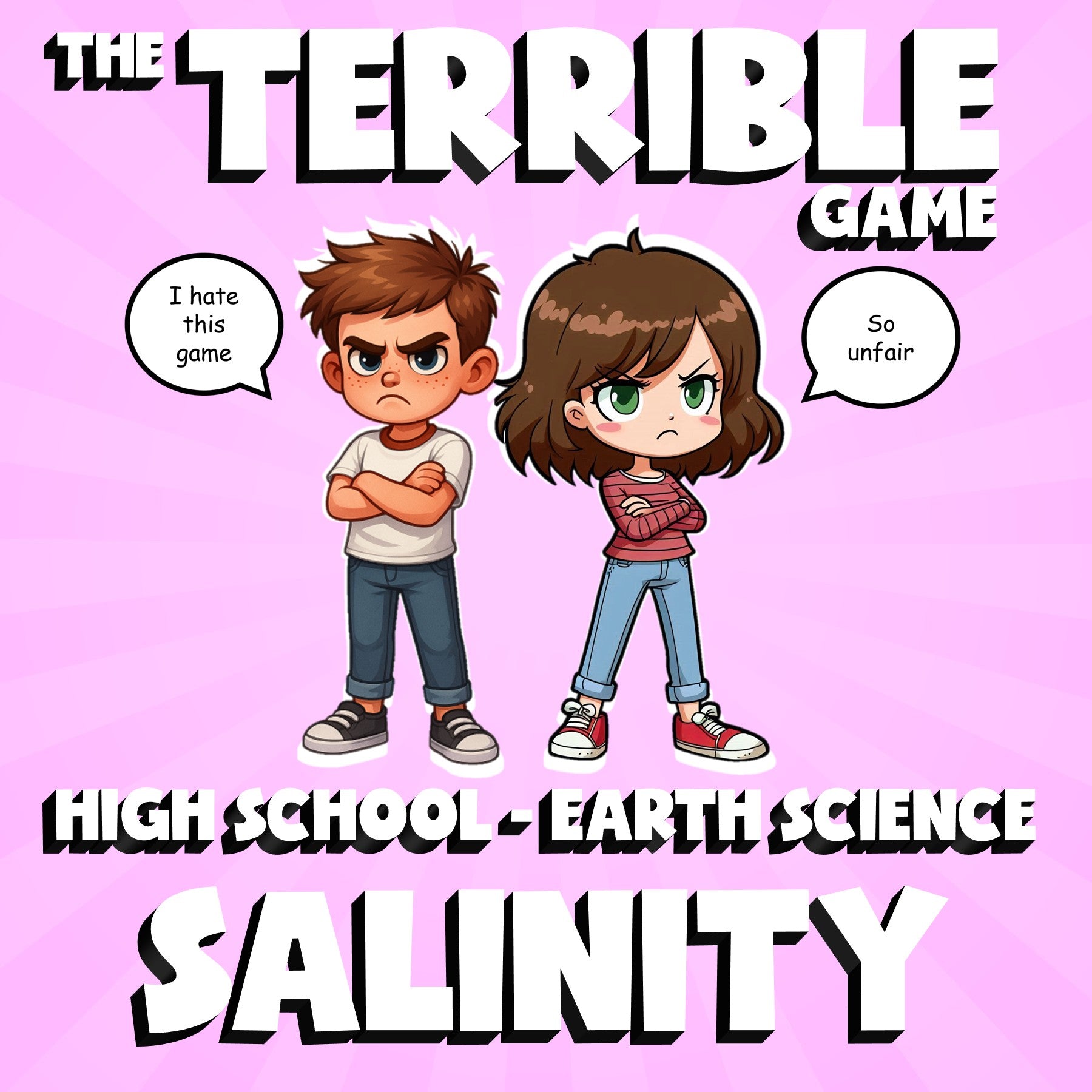 Salinity THE TERRIBLE GAME - No Prep Earth Science Review Activity