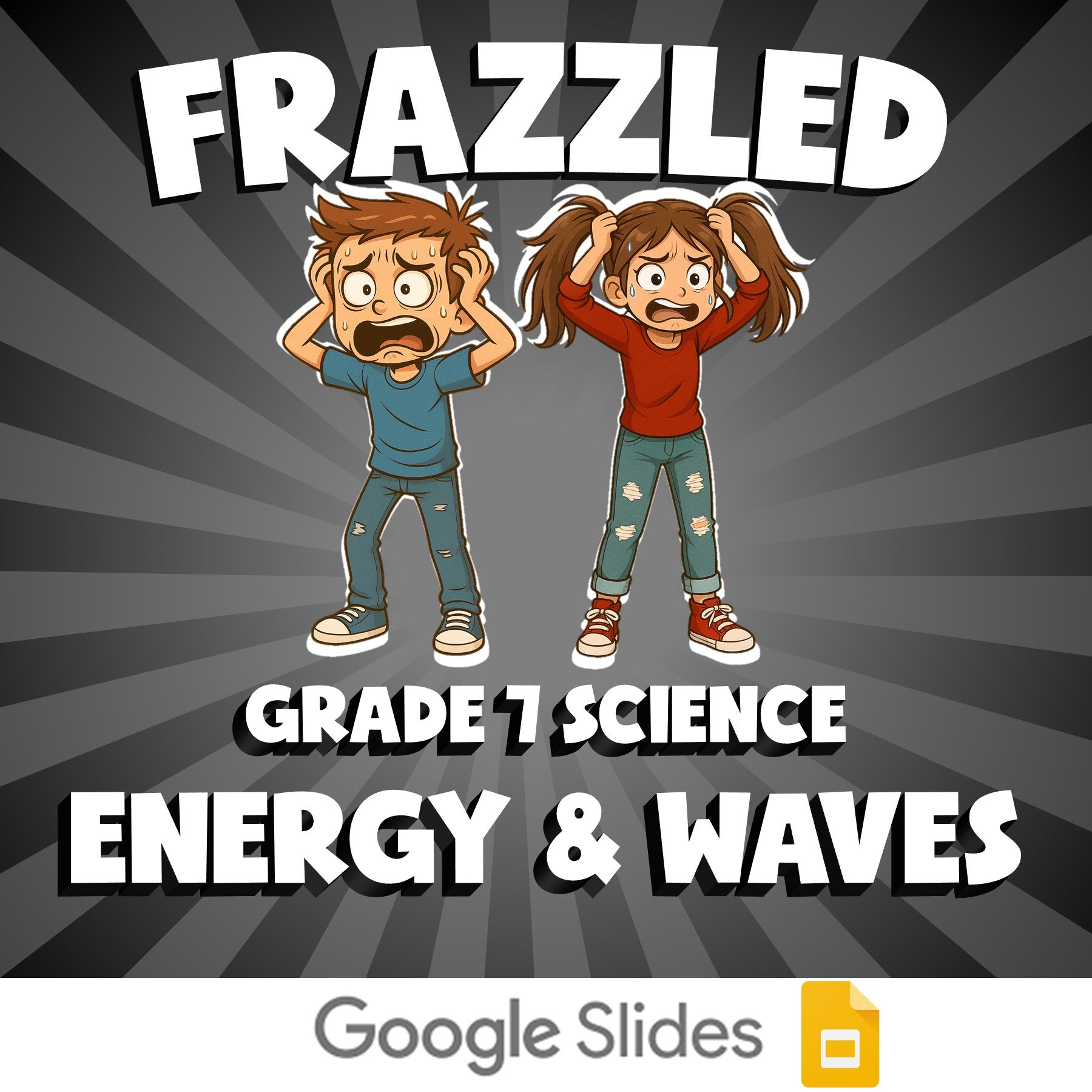 Energy & Waves FRAZZLED Science Game - No Prep Grade 7 Review Activity