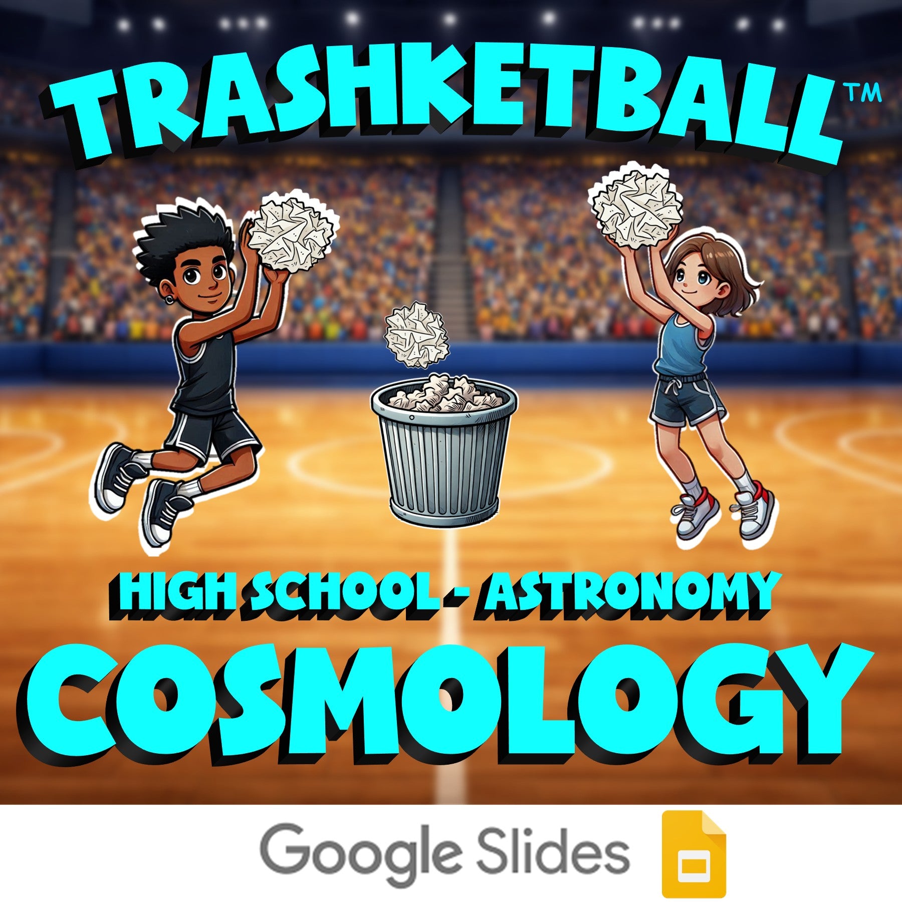 Cosmology TRASHKETBALL Science Game - No Prep Astronomy Review Activity