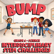 Interdisciplinary STEM Challenges BUMP Science Game - No Prep Grade 6 Review