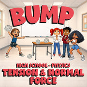 Tension & Normal Force BUMP Science Game - No Prep Physics Review Activity