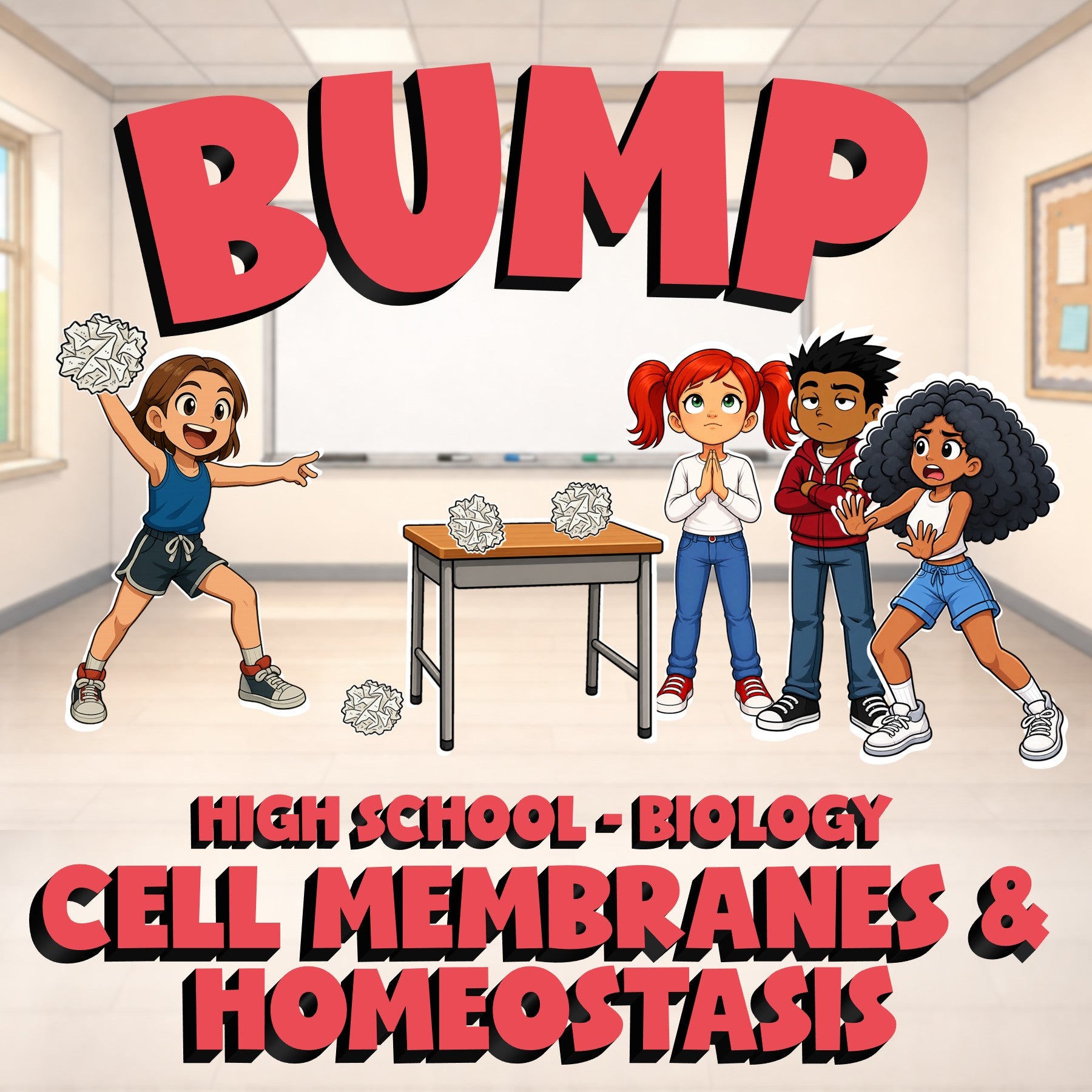 Cell Membranes & Homeostasis BUMP Science Game - No Prep Biology Review Activity