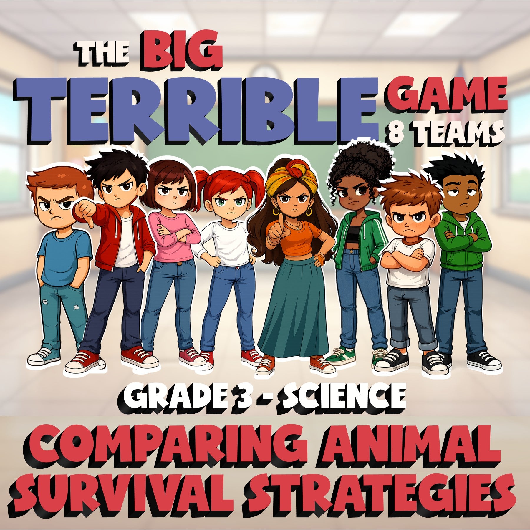 Comparing Animal Survival Strategies BIG TERRIBLE GAME - Grade 3 Science Review