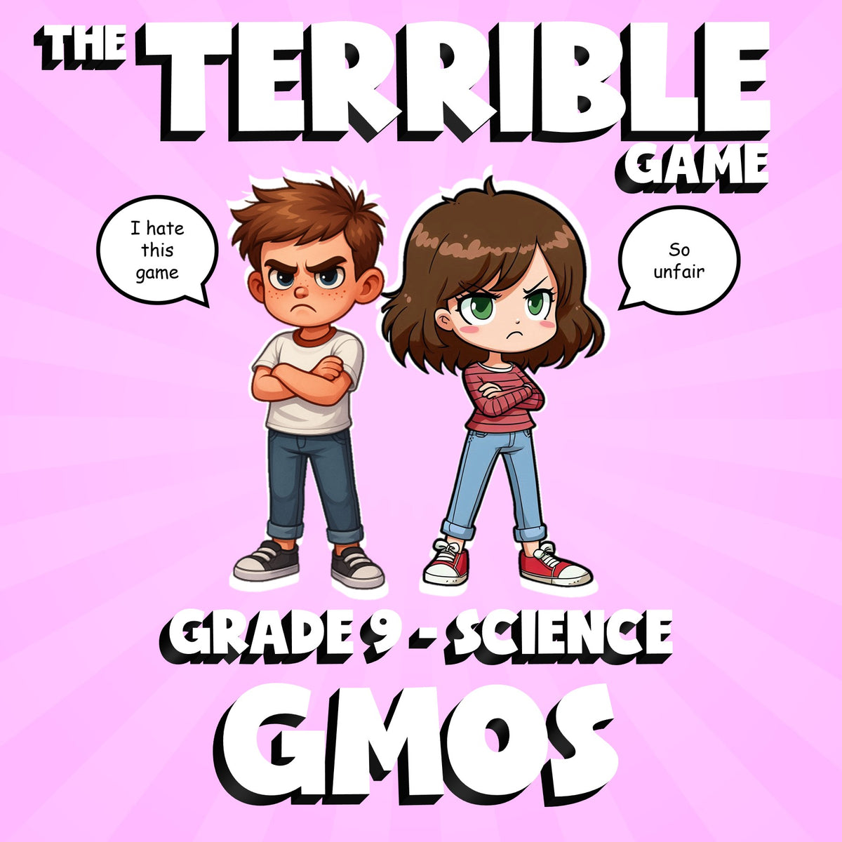 GMOs THE TERRIBLE GAME - No Prep Grade 9 Science Review Activity