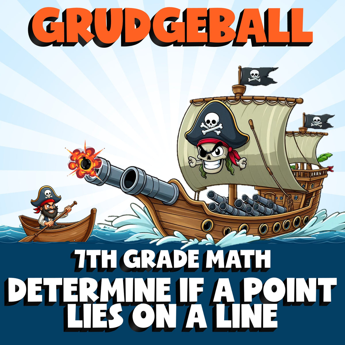 Determine if a Point Lies on a Line GRUDGEBALL Math Game - No Prep Grade 7