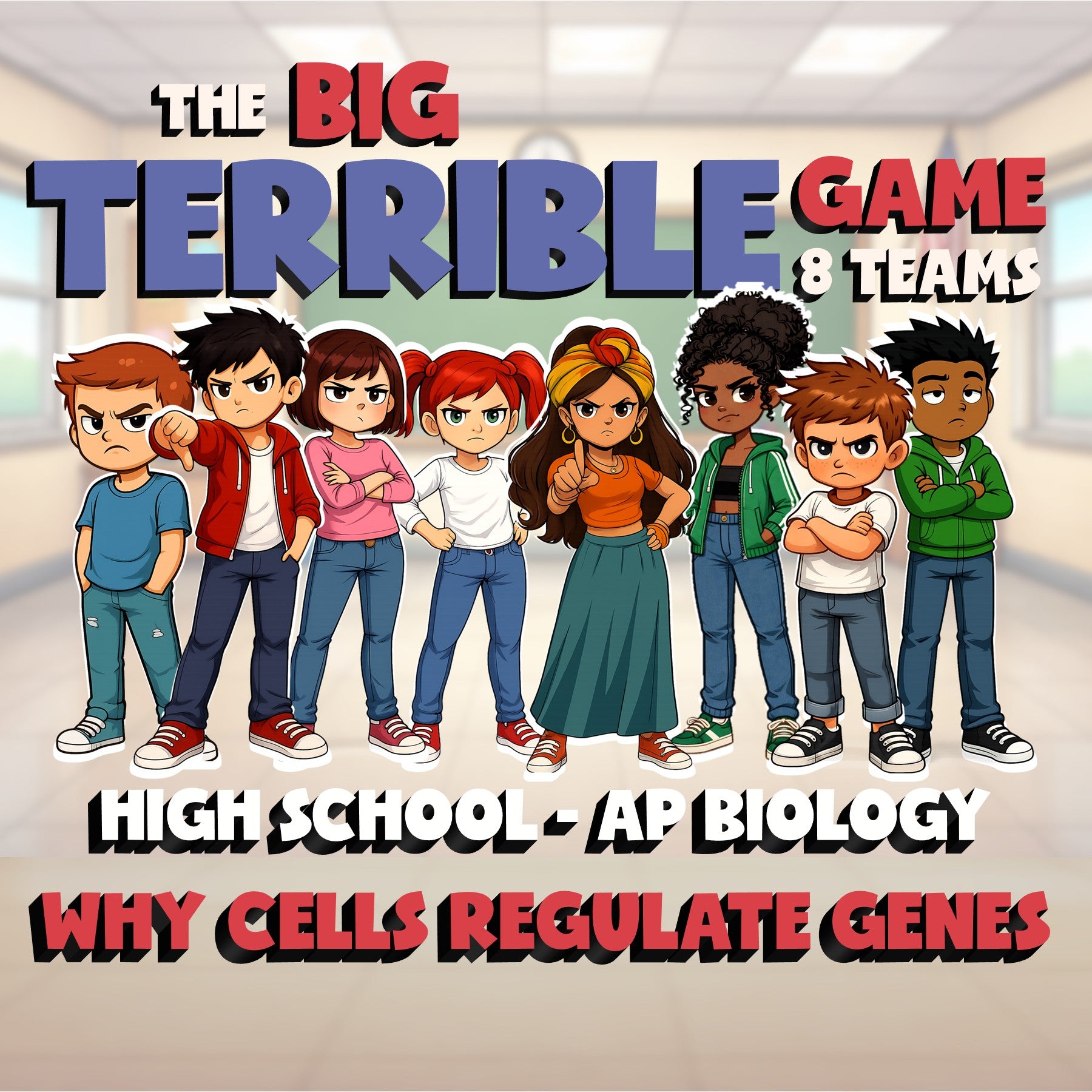 Why Cells Regulate Genes BIG TERRIBLE GAME - No Prep AP Biology Science Review
