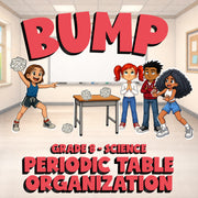 Periodic Table Organization BUMP Science Game - No Prep Grade 8 Review Activity