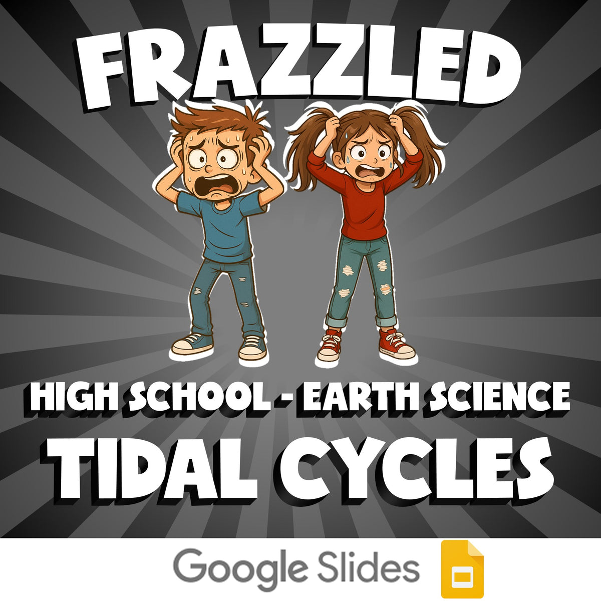 Tidal Cycles FRAZZLED Game - No Prep Earth Science Review Activity