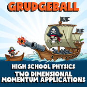 Two Dimensional Momentum Applications GRUDGEBALL Science Game - No Prep Physics