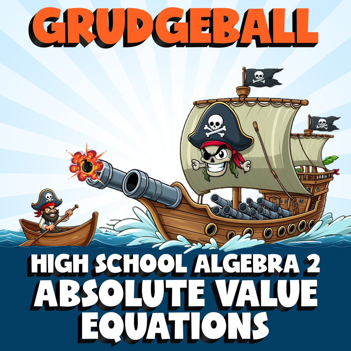 Absolute Value Equations GRUDGEBALL Math Game - No Prep Algebra 2 Review