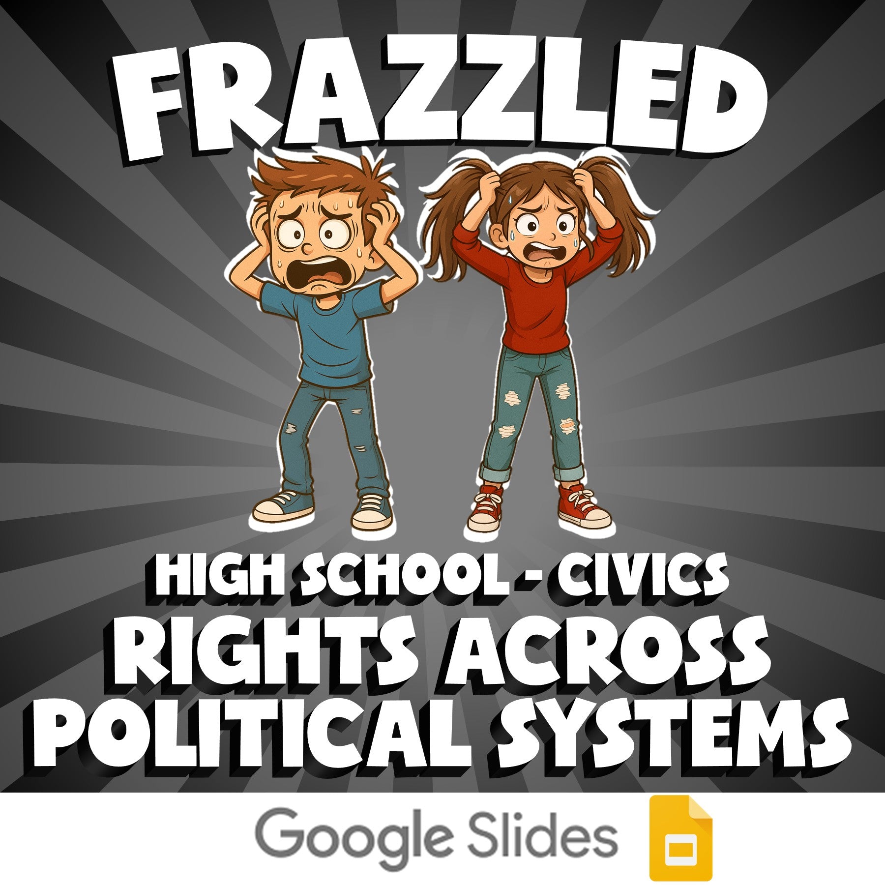 Rights Across Political Systems FRAZZLED Civics Game - No Prep Review Activity