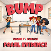 Fossil Evidence BUMP Science Game - No Prep Grade 9 Review Activity