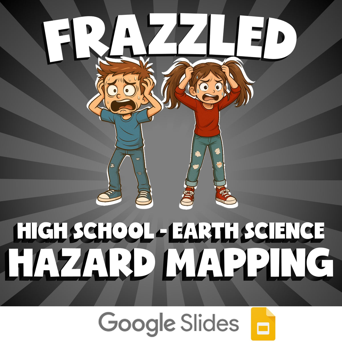 Hazard Mapping FRAZZLED Game - No Prep Earth Science Review Activity