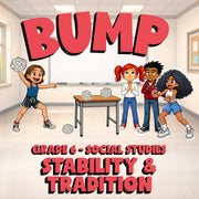 Stability & Tradition BUMP Socials Game - No Prep Grade 6 Review Activity