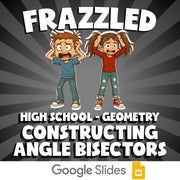 Constructing Angle Bisectors FRAZZLED Math Game - No Prep Geometry Review