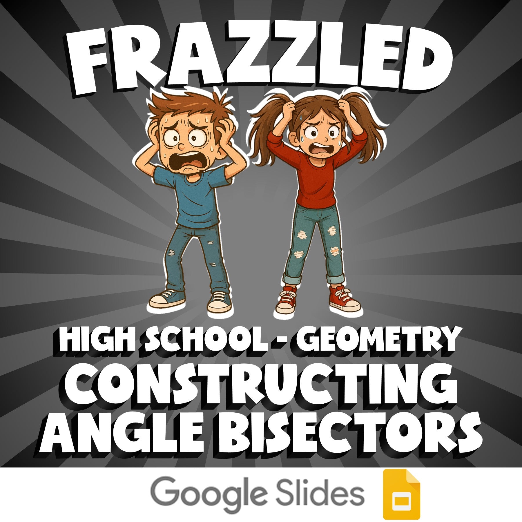Constructing Angle Bisectors FRAZZLED Math Game - No Prep Geometry Review