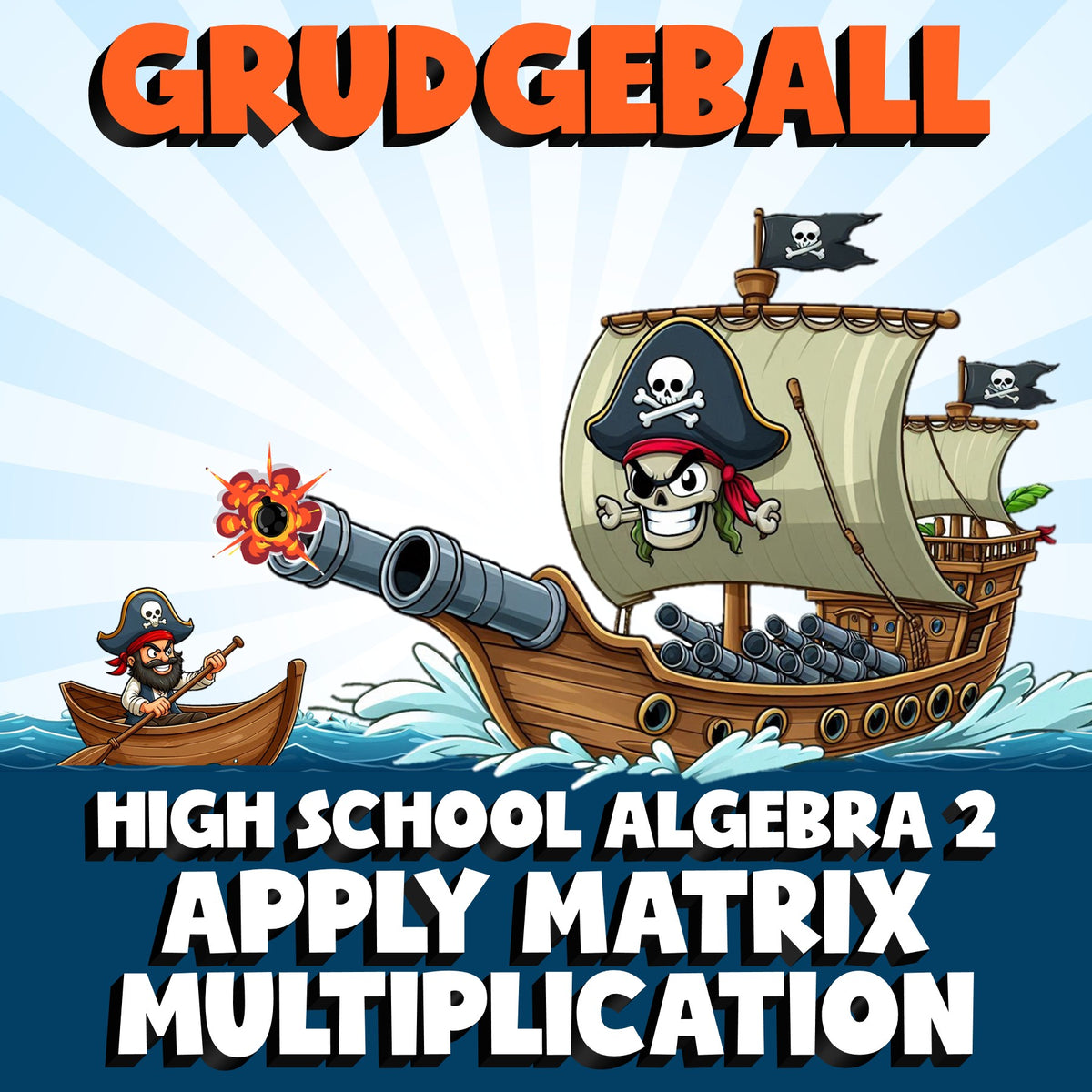 Apply Matrix Multiplication GRUDGEBALL Math Game - No Prep Algebra 2 Review