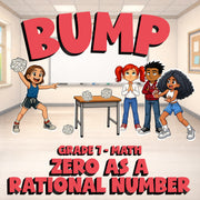 Zero as a Rational Number BUMP Math Game - No Prep Grade 7 Review Activity