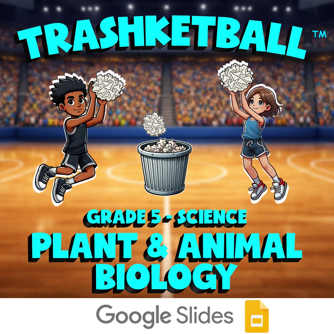 Plant & Animal Biology TRASHKETBALL Science Game - No Prep Grade 5 Review