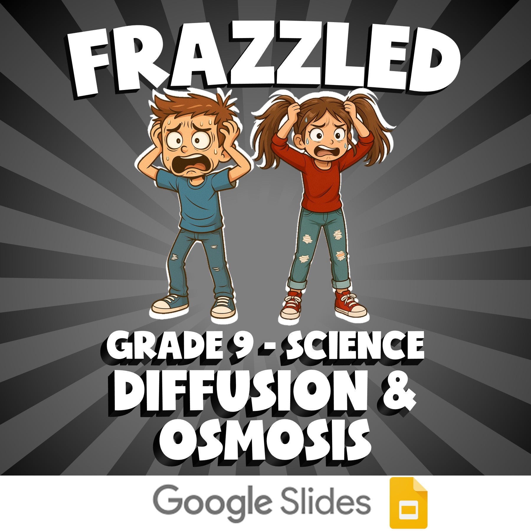 Diffusion & Osmosis FRAZZLED Science Game - No Prep Grade 9 Review Activity