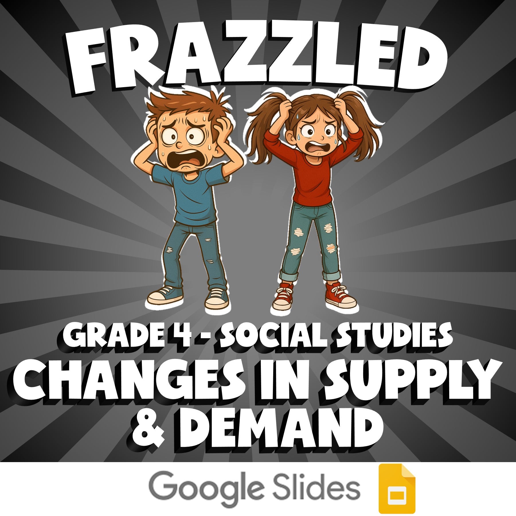 Changes in Supply & Demand FRAZZLED Socials Game - No Prep Grade 4 Review