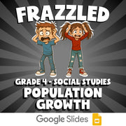 Population Growth FRAZZLED Socials Game - No Prep Grade 4 Review Activity