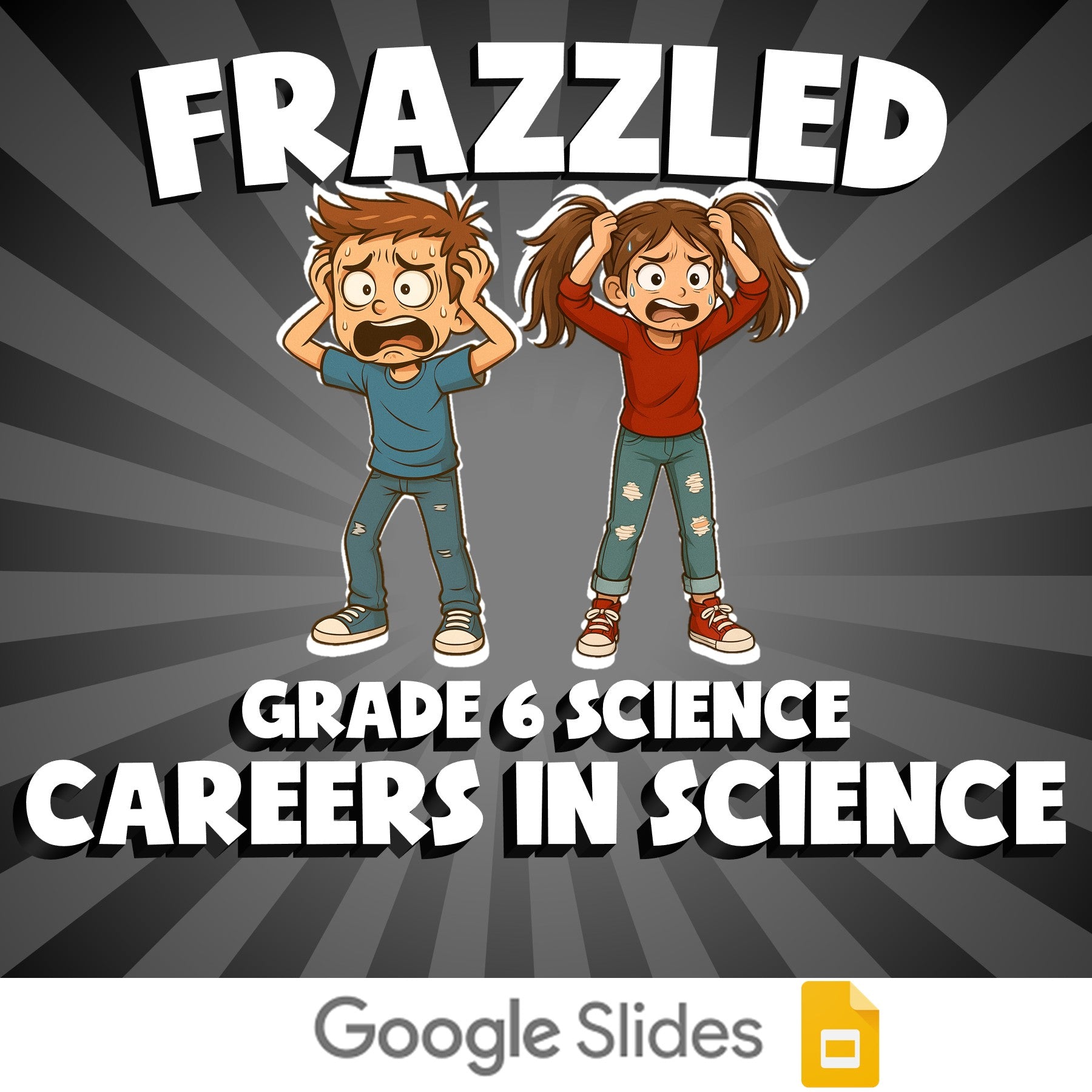 Careers in Science FRAZZLED Science Game - No Prep Grade 6 Review Activity