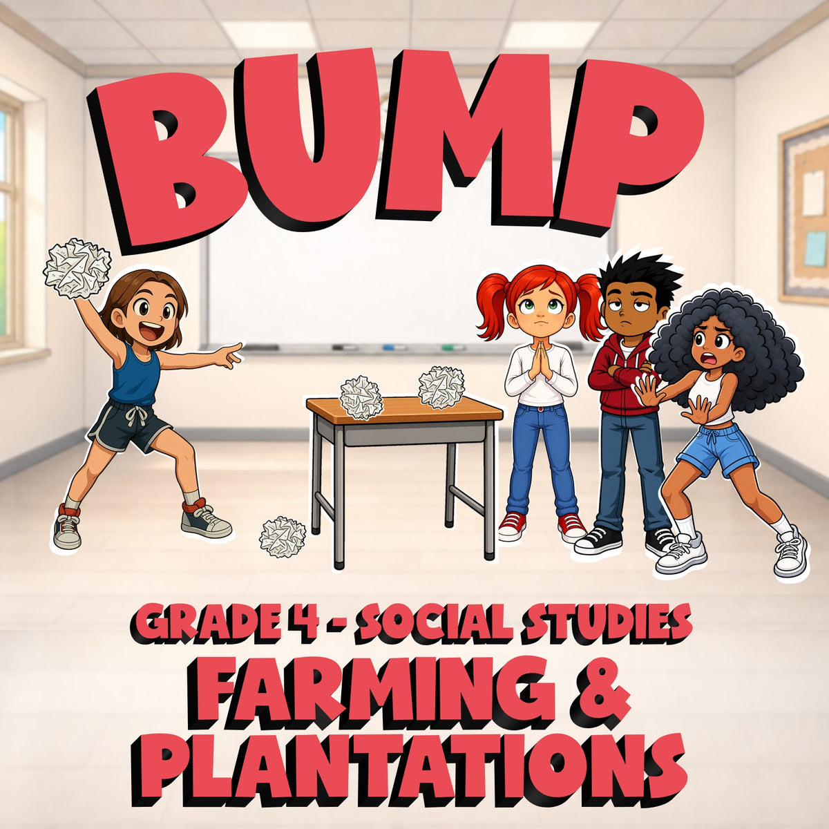 Farming & Plantations BUMP Socials Game - No Prep Grade 4 Review Activity