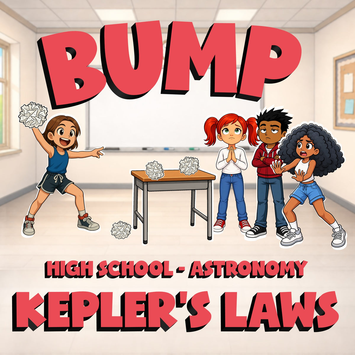 Kepler’s Laws BUMP Science Game - No Prep Astronomy Review Activity
