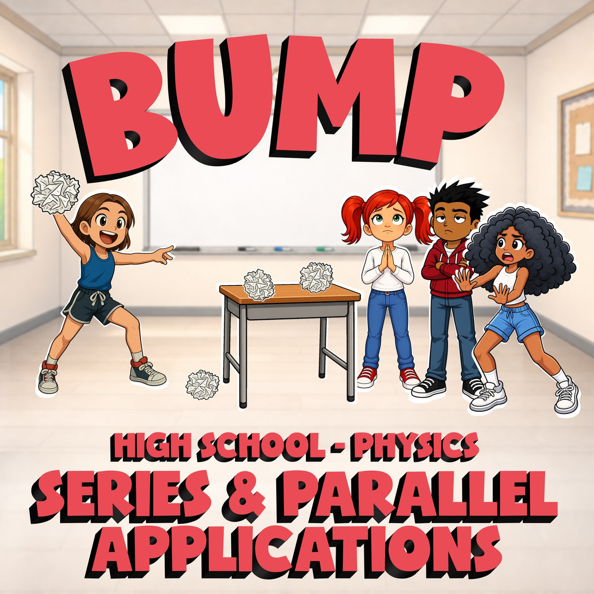Series & Parallel Applications BUMP Science Game - No Prep Physics Review