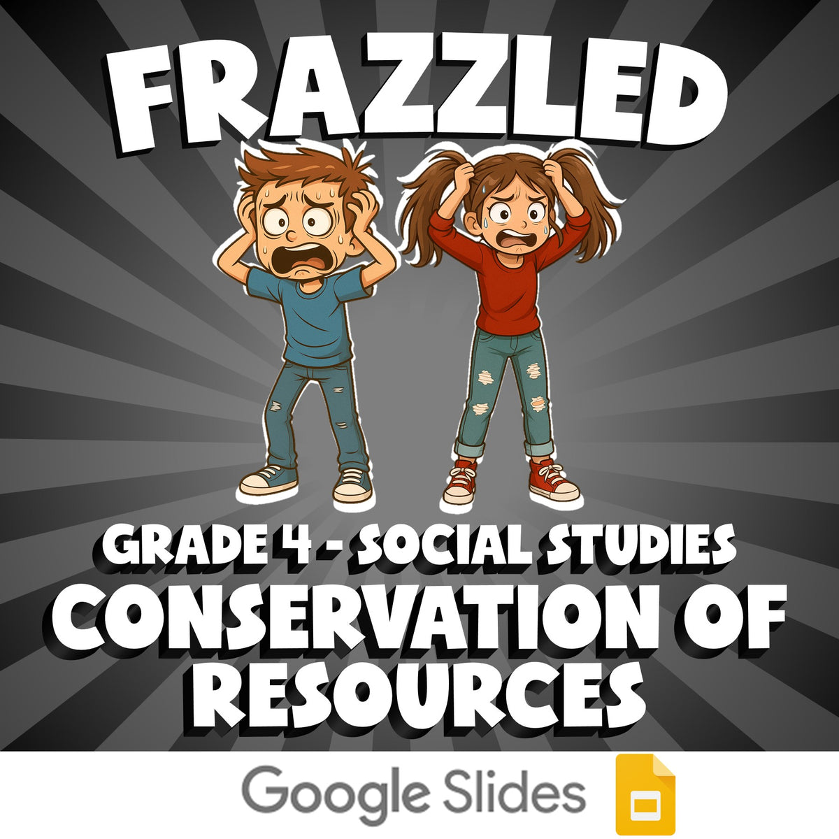 Conservation of Resources FRAZZLED Socials Game - No Prep Grade 4 Review