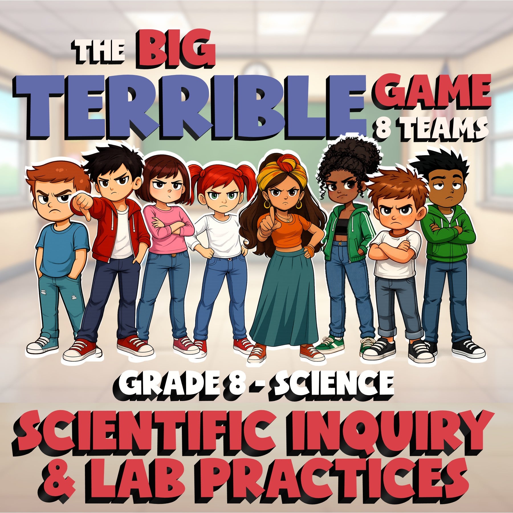 Scientific inquiry & Lab Practices BIG TERRIBLE GAME - Grade 8 Science Review