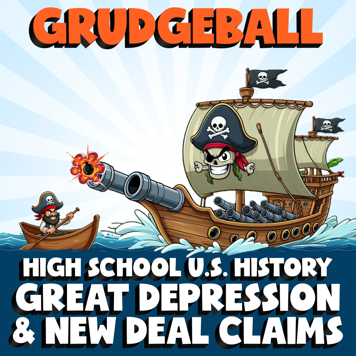 Great Depression & New Deal Claims GRUDGEBALL U.S. History Game - No Prep Review