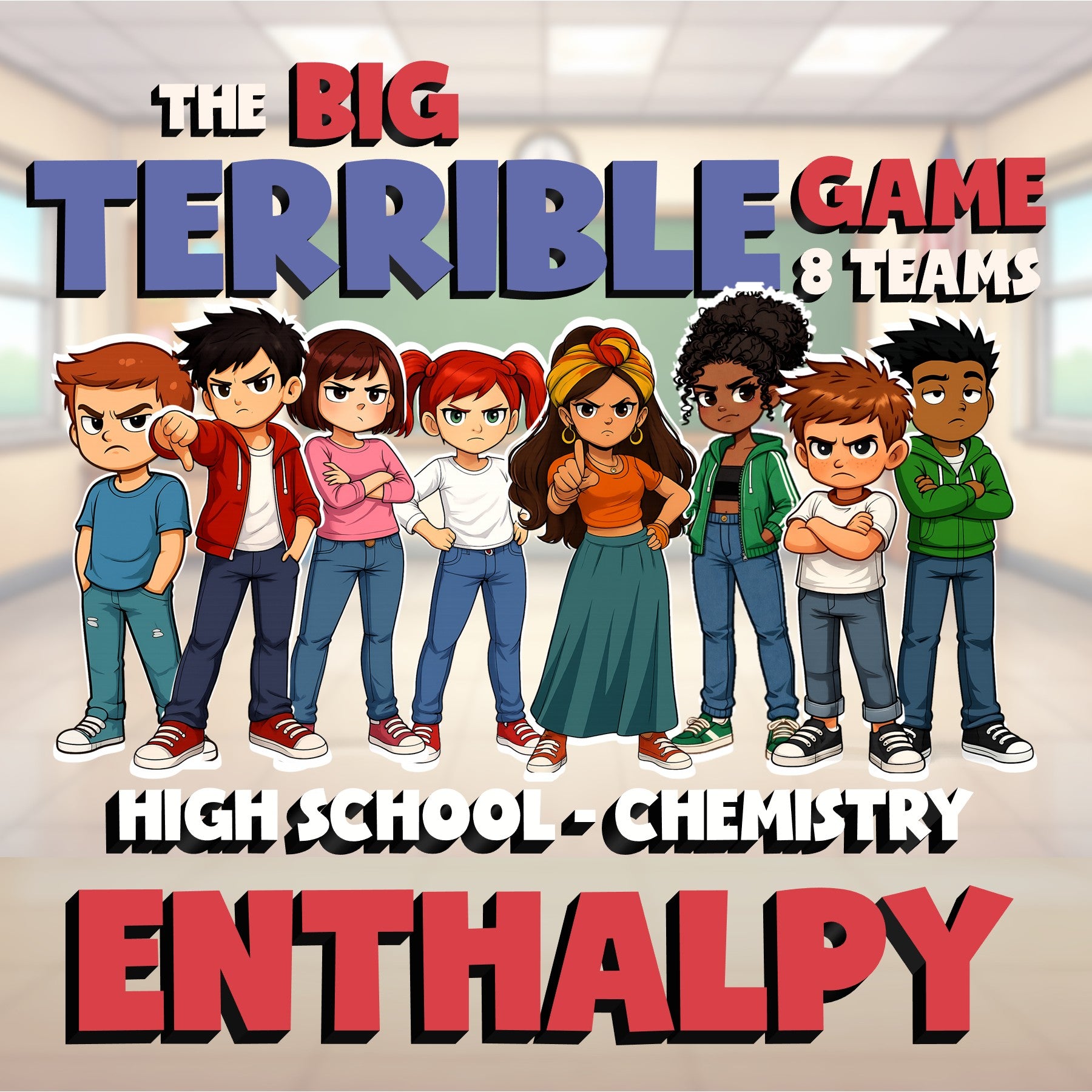 Enthalpy BIG TERRIBLE GAME - No Prep Chemistry Science Review Activity