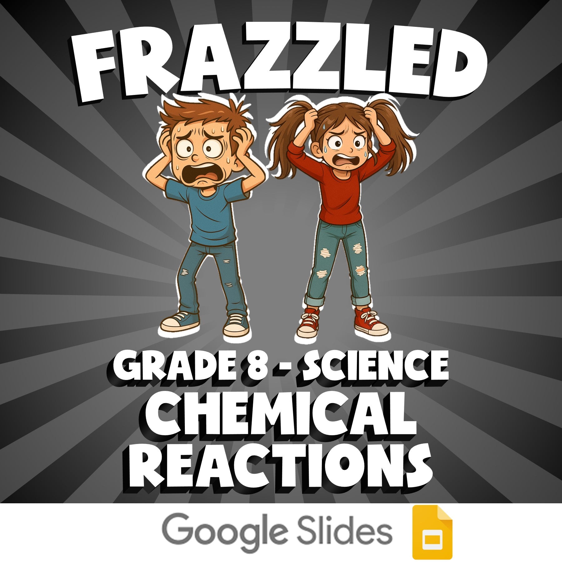 Chemical Reactions FRAZZLED Science Game - No Prep Grade 8 Review Activity