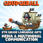 Media & Multimodal Communication GRUDGEBALL ELA Game - No Prep Grade 8 Review